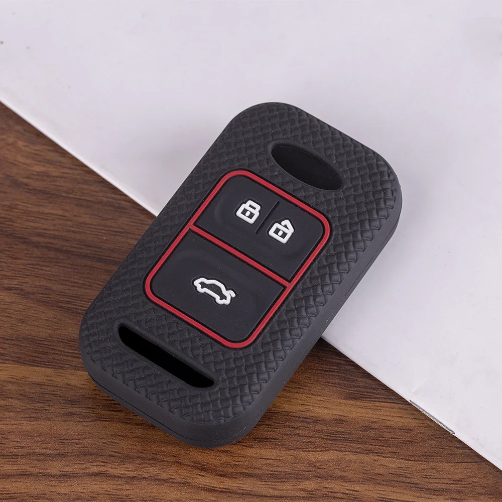 3 Buttons Silicone Car Key Case For  Chery Tiggo 8 7 5X 2019 2020 Smart Keyless Remote Fob Protect Case