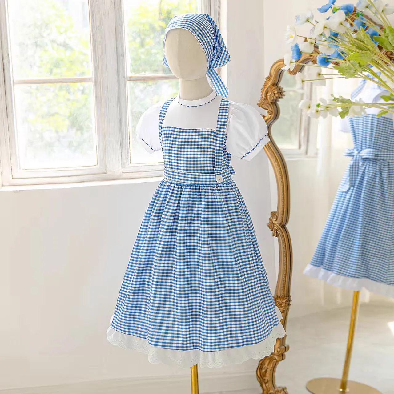 The Wizard of Oz Dorothy Costume Dress for Children Girls 4-12Y Umorden image 5