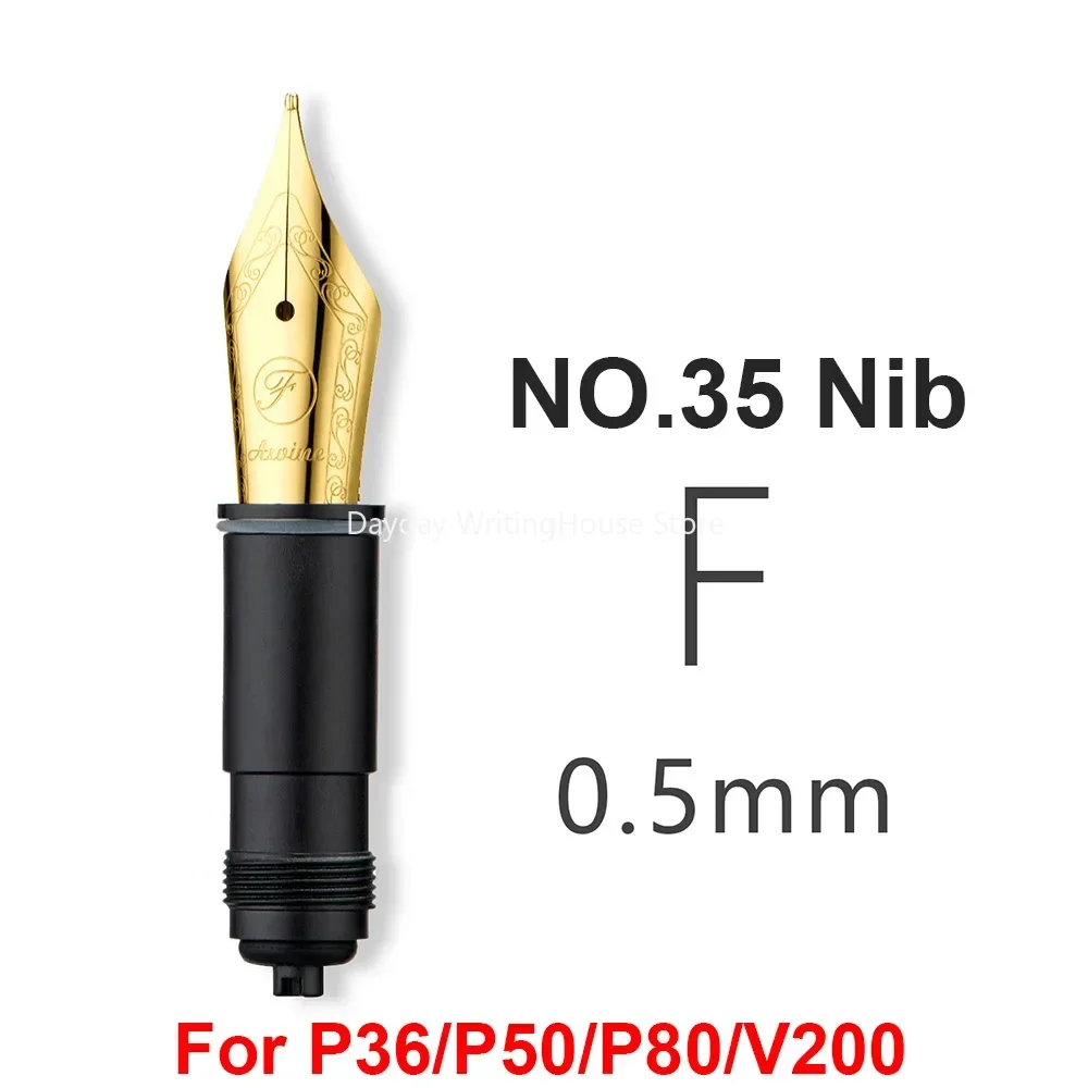 Imagem -05 - Asvine Fountain Pen Nibs ef f m Ouro Prata Nib P36 P50 P80 V200 Substituído