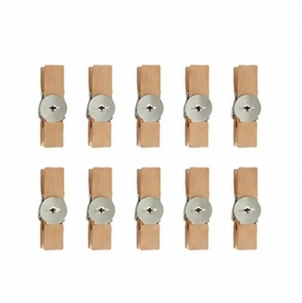 50Pcs Premium Wood Metal Photo Clips Safe for Home Store Backdrop Decor 45x12mm Cclip Simple Photo Clip