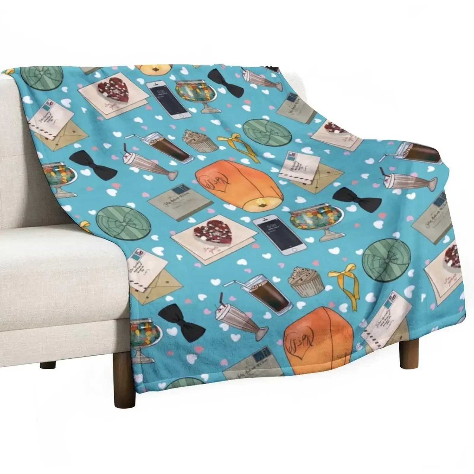 To All the Boys 1&2 items Throw Blanket Summer Beddings Flannel Blankets