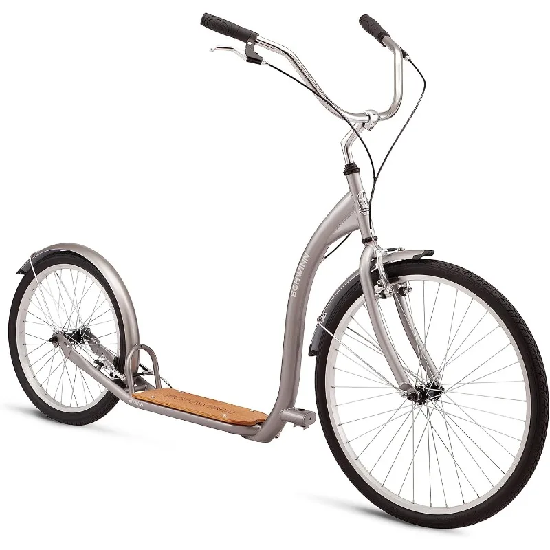 

Schwinn Shuffle Mens and Womens Kick Scooter, Big 26-Inch Air Filled Front Wheel, 20-Inch Rear Wheel
