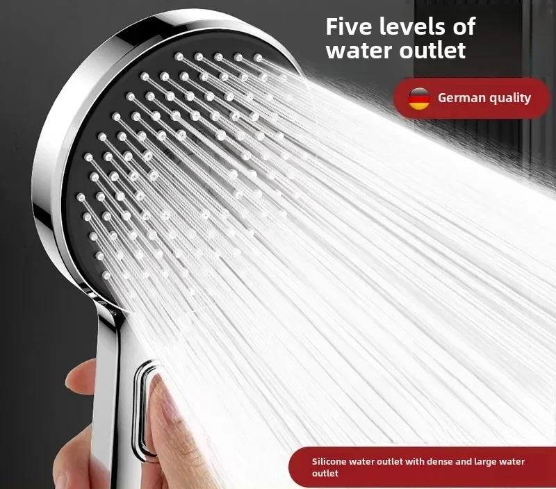 Boosting Showerhead Shower Set, Household Super Strong Shower Faucet, Bathroom Water Heater, Shower Lotus Pod