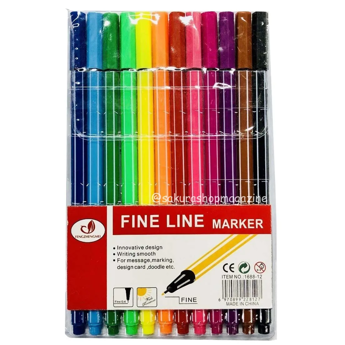 Fine Line Point 0,4 Type Kit with 12 Pens