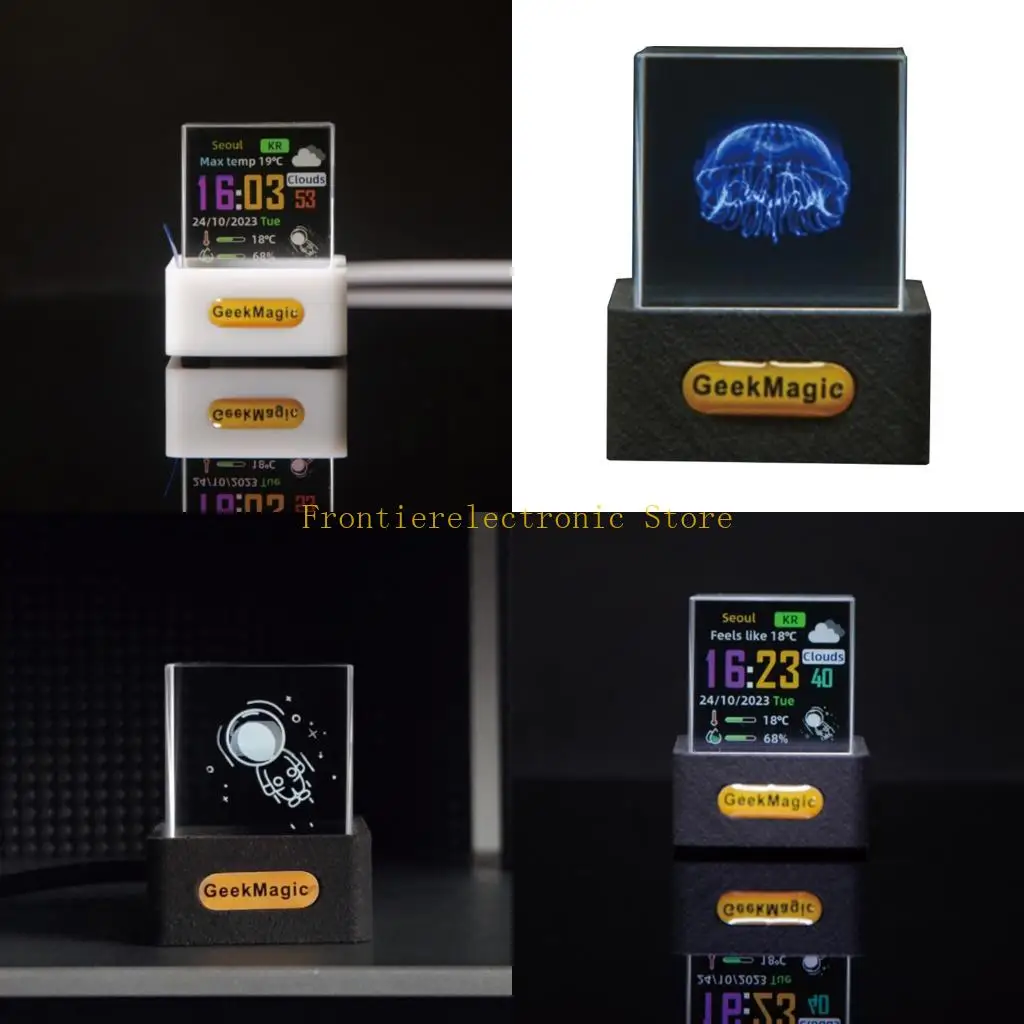 

G8DB Holographics Display With Smartests Digital Clock GIF Animations Support