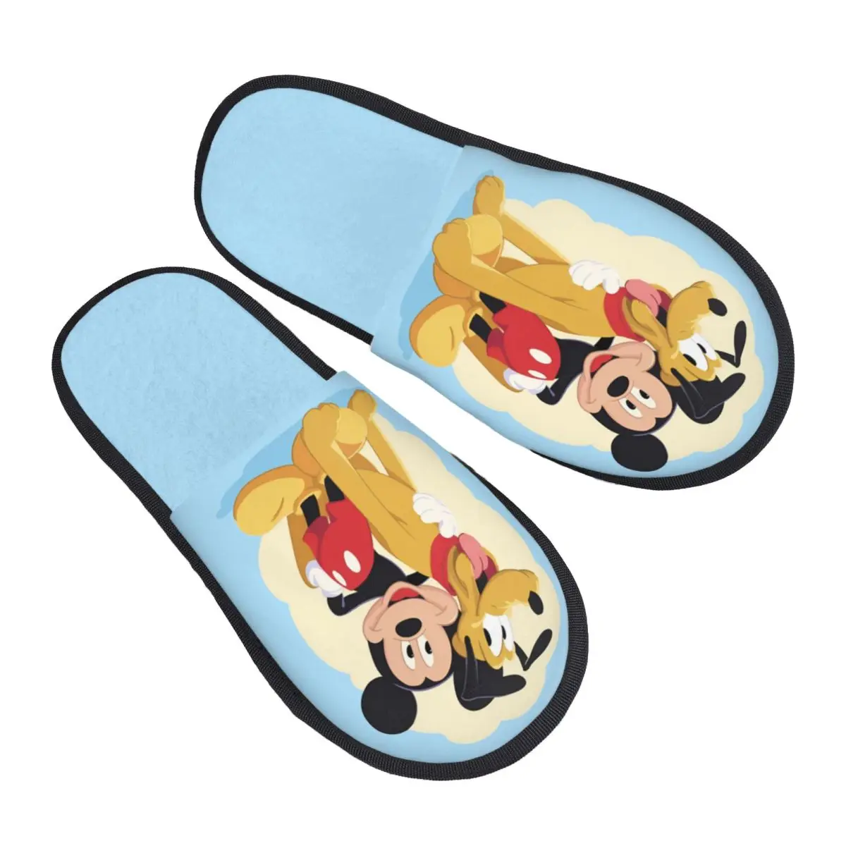 

Домашние тапочки Pluto на заказ, женские уютные тапочки из пены с эффектом памяти, милые мультяшные тапочки без шнуровки для спальни, обувь