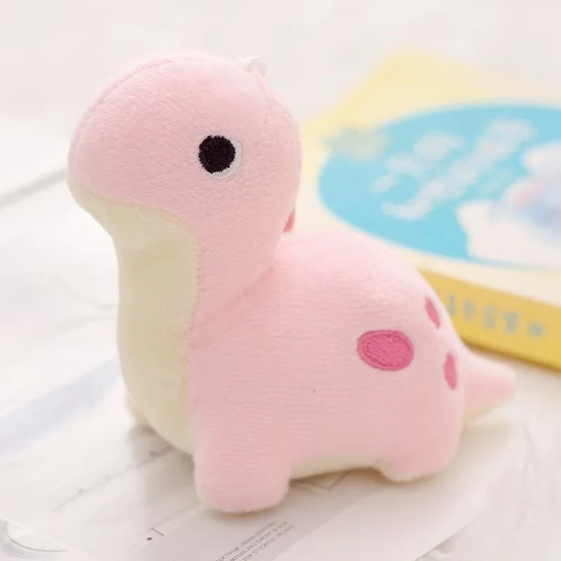 Muñeco de dinosaurio de simulación de 10/20 cm, colgante para mochila, juguete de peluche relleno, regalo de Anime de dibujos animados para novia, muñeca bonita y divertida