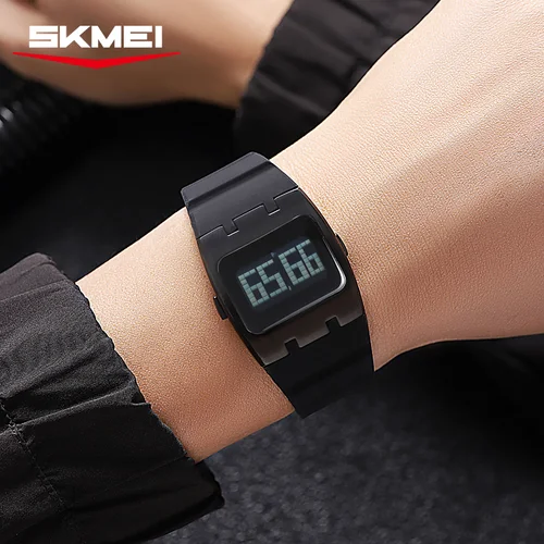 Imagen 2 del producto Reloj electrónico SKMEI Original resistente al agua luminoso reloj de pulsera Digital para hombre cronógrafo de moda calendario despertador 2415