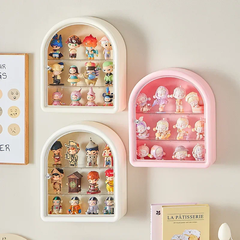 

Wall-Mounted Foldable Display Stand for Figurines And Collectibles Bubble Mat Blind Box Storage Organizer