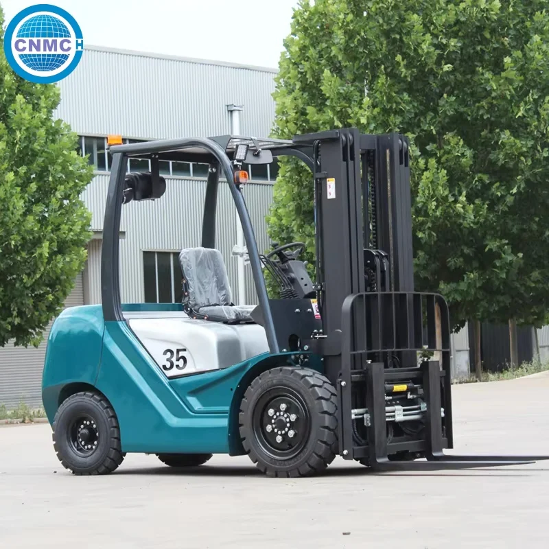 CNMC 3.5 Ton Fuel forklift Pallet Stacker Diesel Forklift High Lifting Logistics Port Terminal Use CE EPA Certified