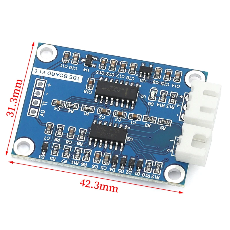 وحدة استشعار TDS إشارة تناظرية المواد الصلبة المذابة موصلية المياه كشف السائل مراقبة الجودة ل 51/STM32 #2