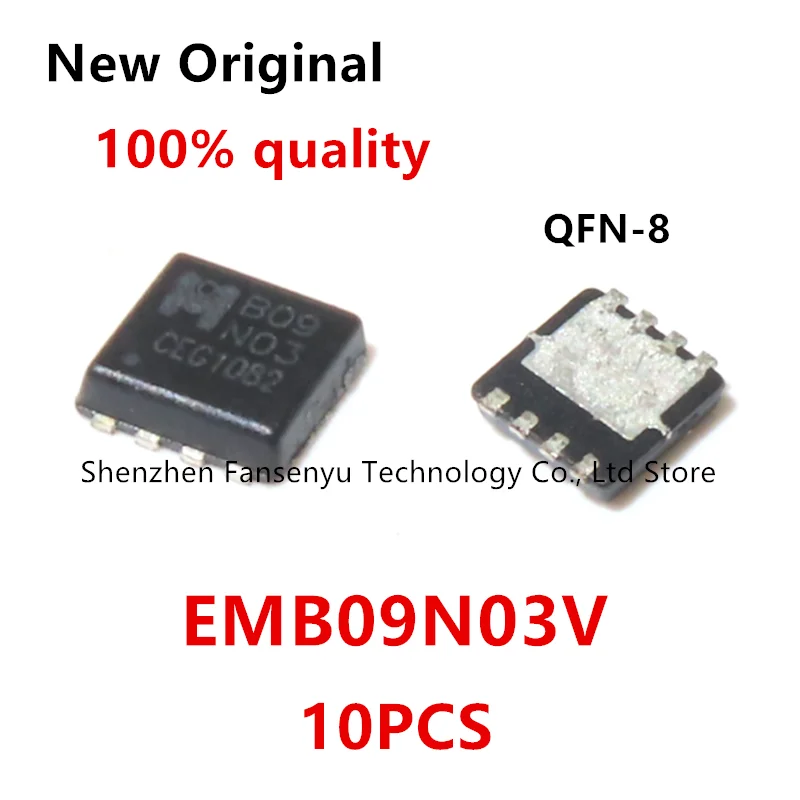 (10piece)100% New EMB09N03V B09N03V B09N03 QFN-8