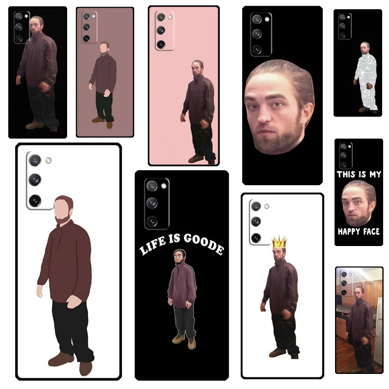 Robert Pattinson Standing Meme For Samsung Galaxy S21 S20 FE Ultra S10 S10e S9 S8 Plus Note 10 Note 20 Ultra Phone Case