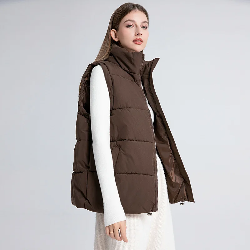 

Loose Korean Version Women Cotton Vest Autumn New Women Puffer Vest Waistcoat Jacket Winter Outdoor Windproof