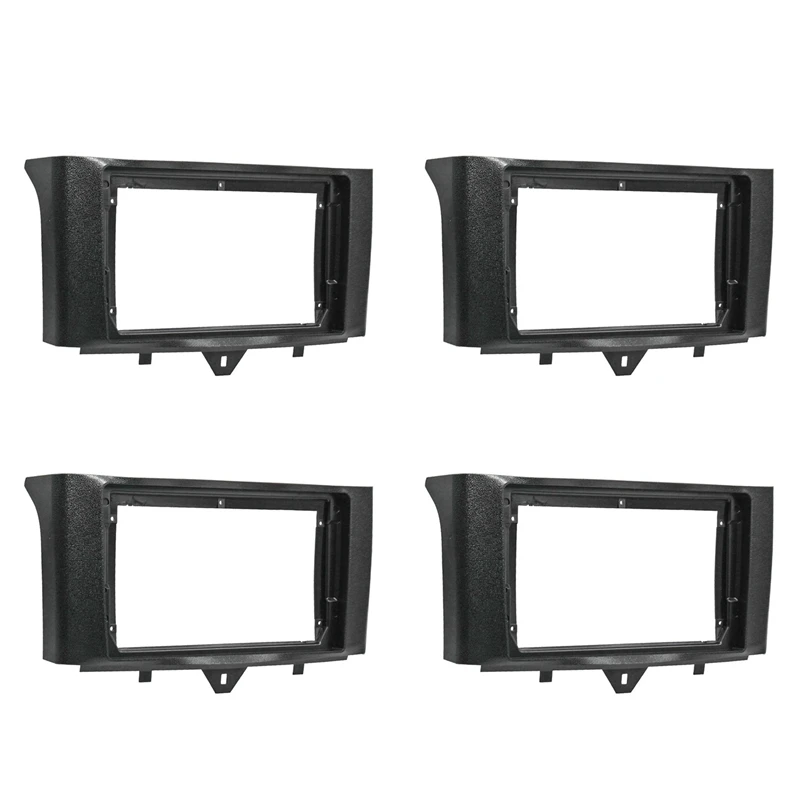 4X 2Din Car Radio Fascia For Benz Smart Fortwo 2011-2015 DVD Stereo Frame Plate Adapter Mounting Dash Installation Bezel