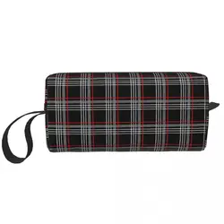 GTI Tartan Makeup Bag Cosmetic Organizer Storage Dopp Kit Toiletry Cosmetic Bag for Women Beauty Travel Pencil Case