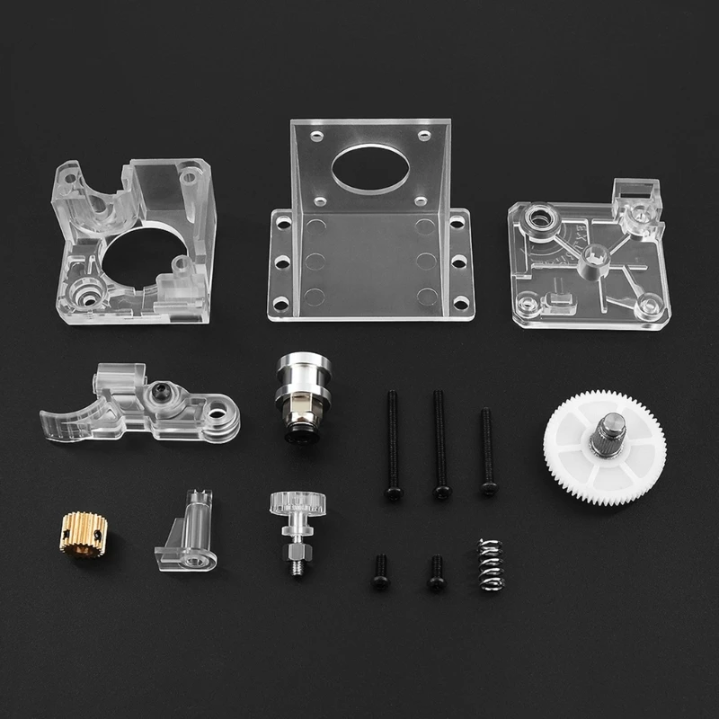 DN59 3D Printer Transparent-Titan Extruder Fully Kit for E3D V6 Hotend Short-Range 1.75mm Filaments 3D Printer Part No Motor