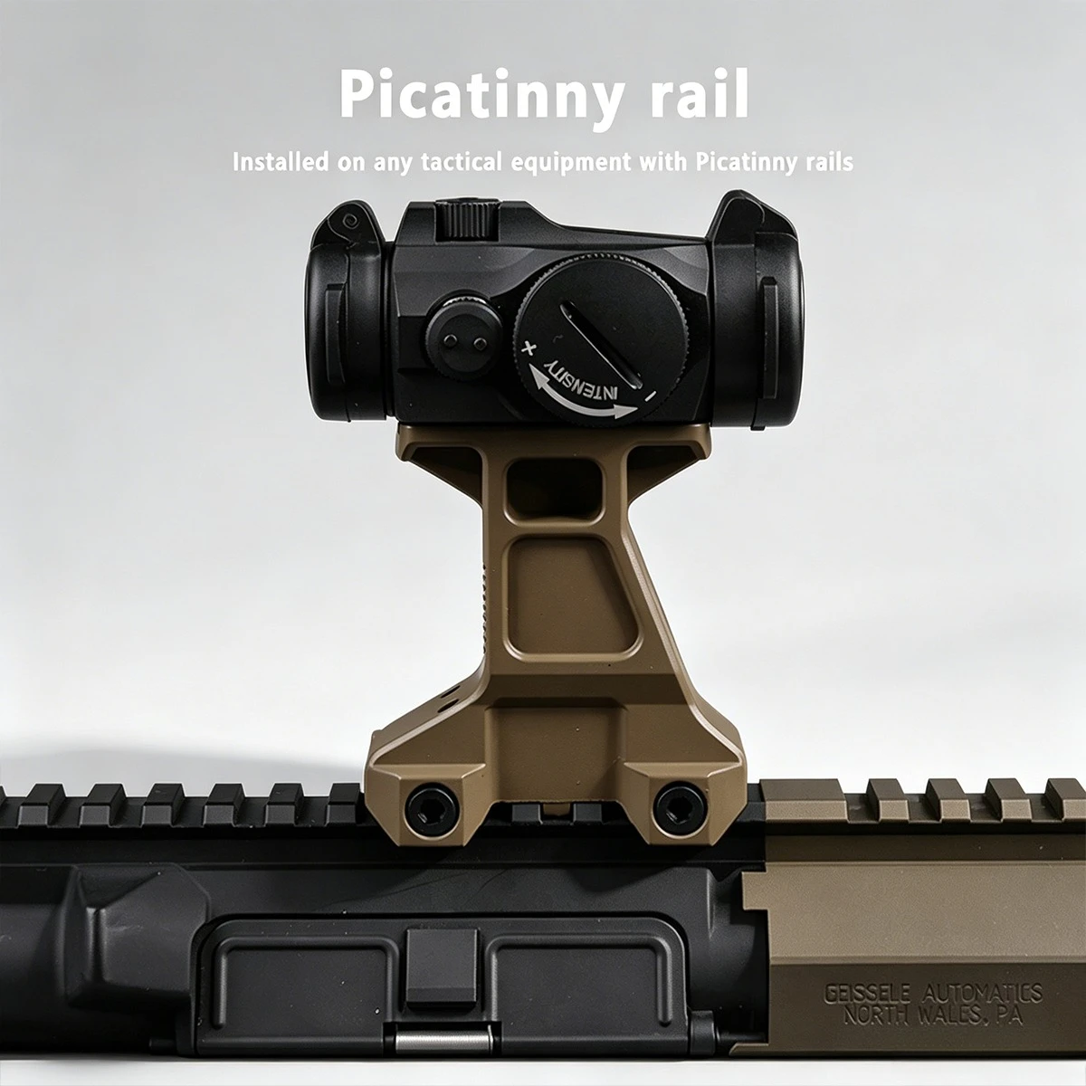 Tactical Unity Fast Mount 2.91" H**ra Mount Metal Red Dot Sight Scope Unity Mount T001 T002 Optical Height Riser Elevated Base view 6