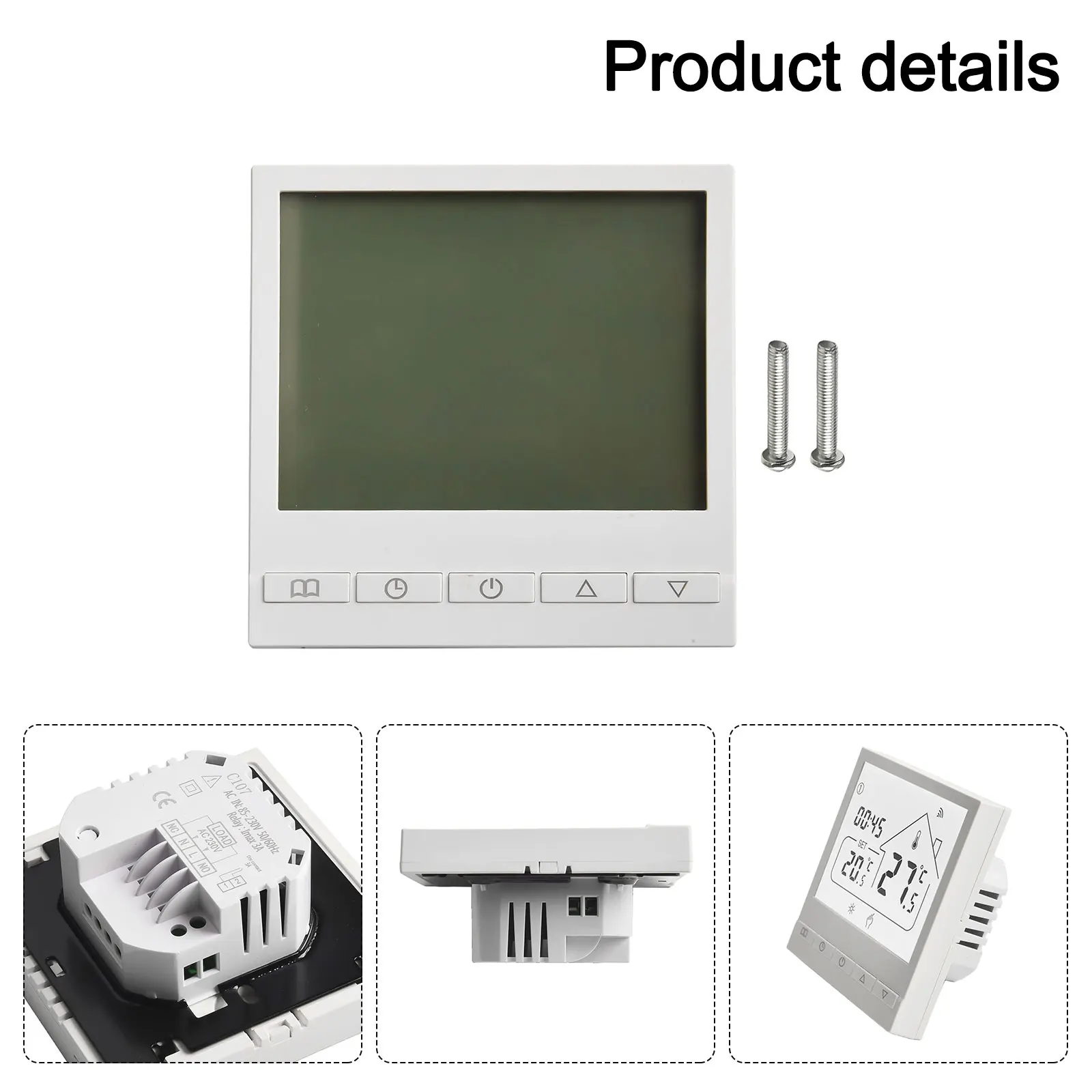For Heating Cables Floor Heating Thermostat for Smart WiFi Thermostat Dinner Mode Leaving Home Mode Accurate Temperature Control