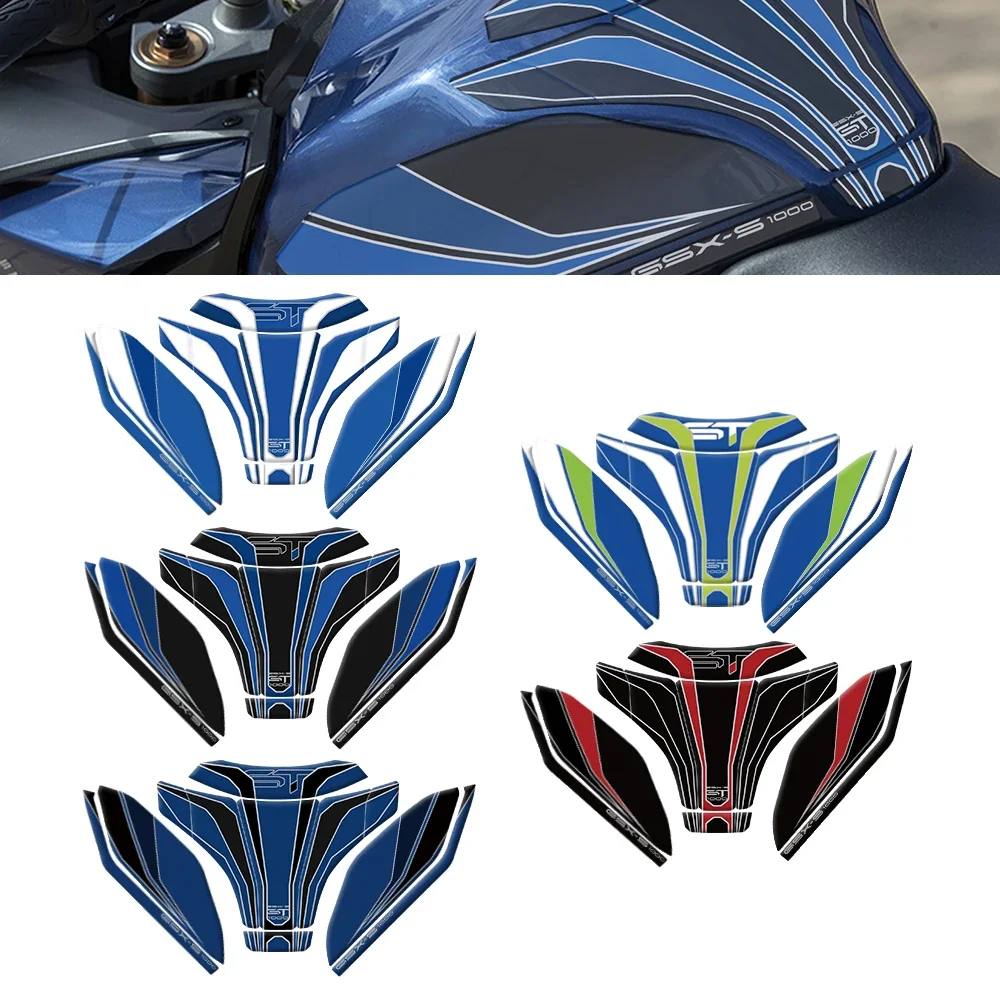 

For SUZUKI GSX-S1000GT GSX S1000GT 2022-2024 Motorcycle 3D Gel Knee Tank Pad Paint Protector Scratch Protection Decal Sticker