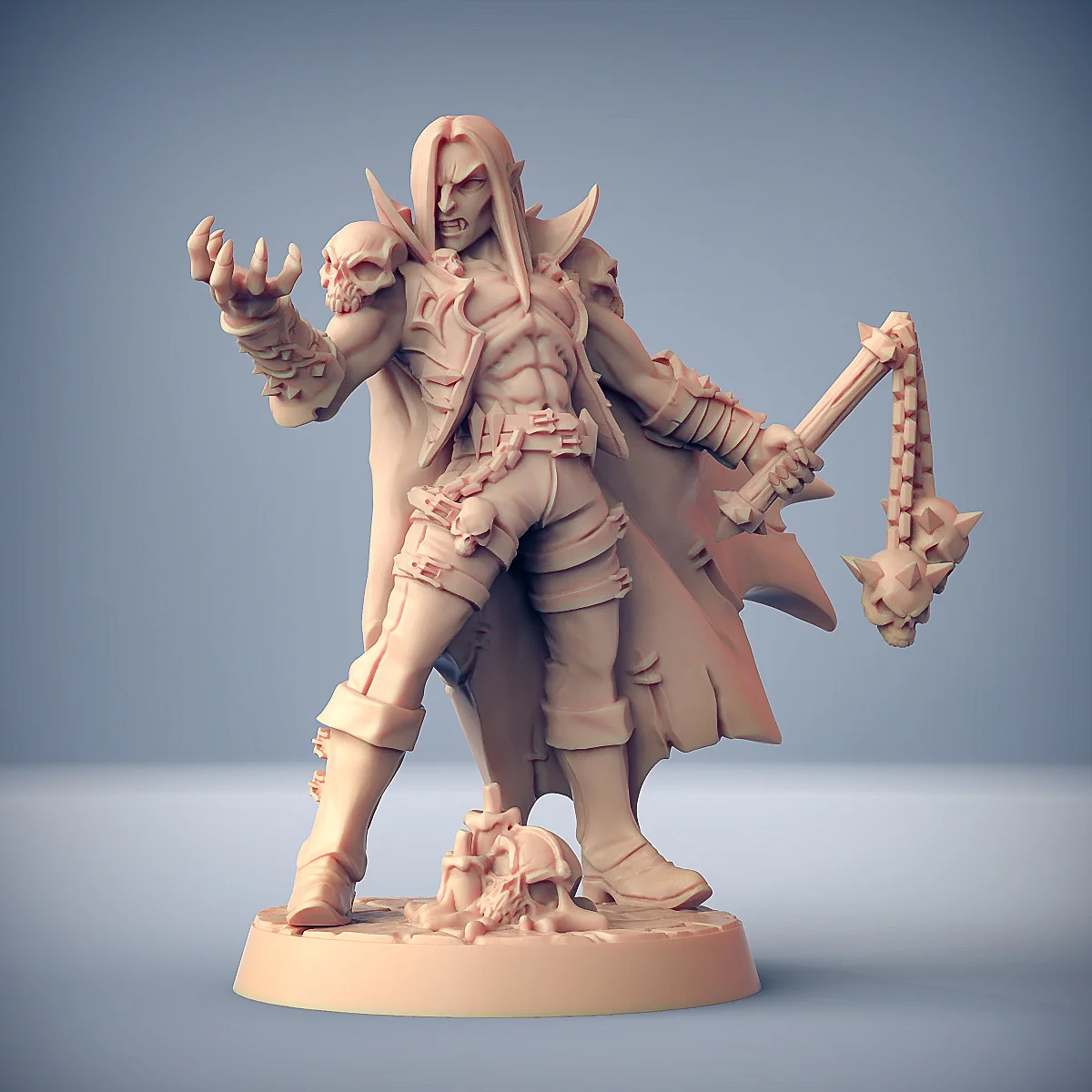 Modelli microscopici di stampa 3D strize Vampire epicente Necromancer Warlock Warrior Paladin Dnd Piece Model