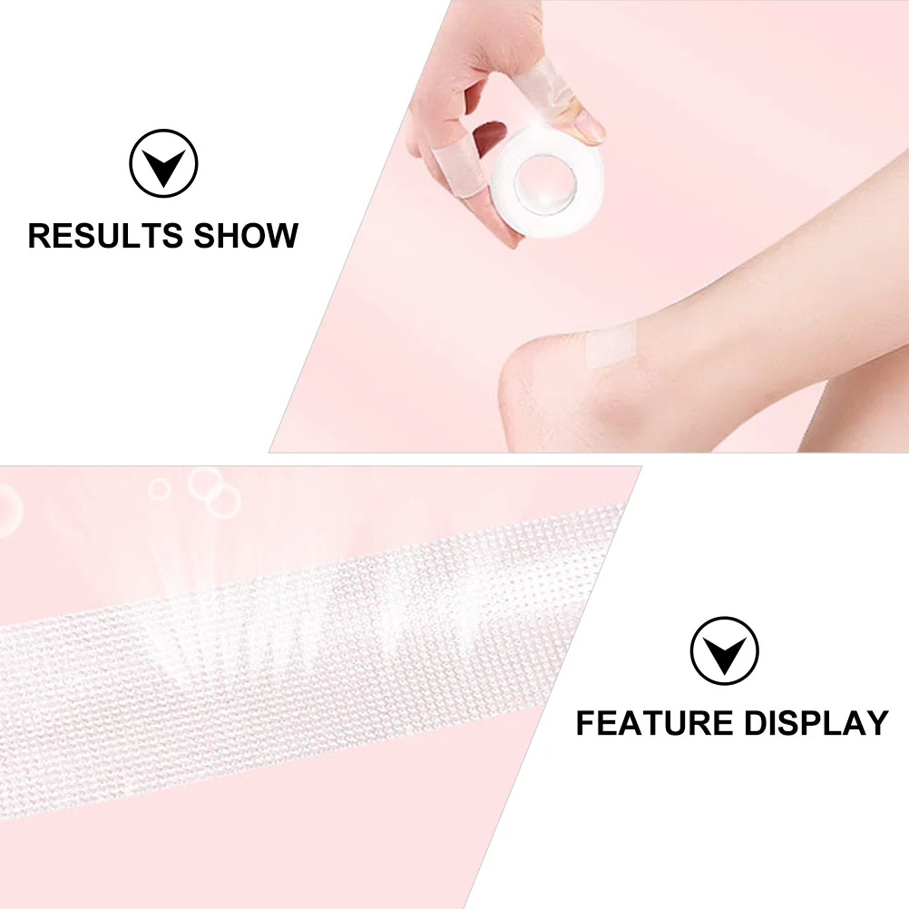 

1Set Heel Liner Multifunctional Foot Heel Sticker 2 Rolls Invisible Adhesive Pads for High Heels Boots Sports Shoes Blister