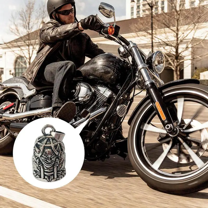

Motorcycle Bell Motorcycle Ride Bell For Bikers Handcrafted Retro Charm Keychains For Men Family Blessing Safe Riding Outdoor