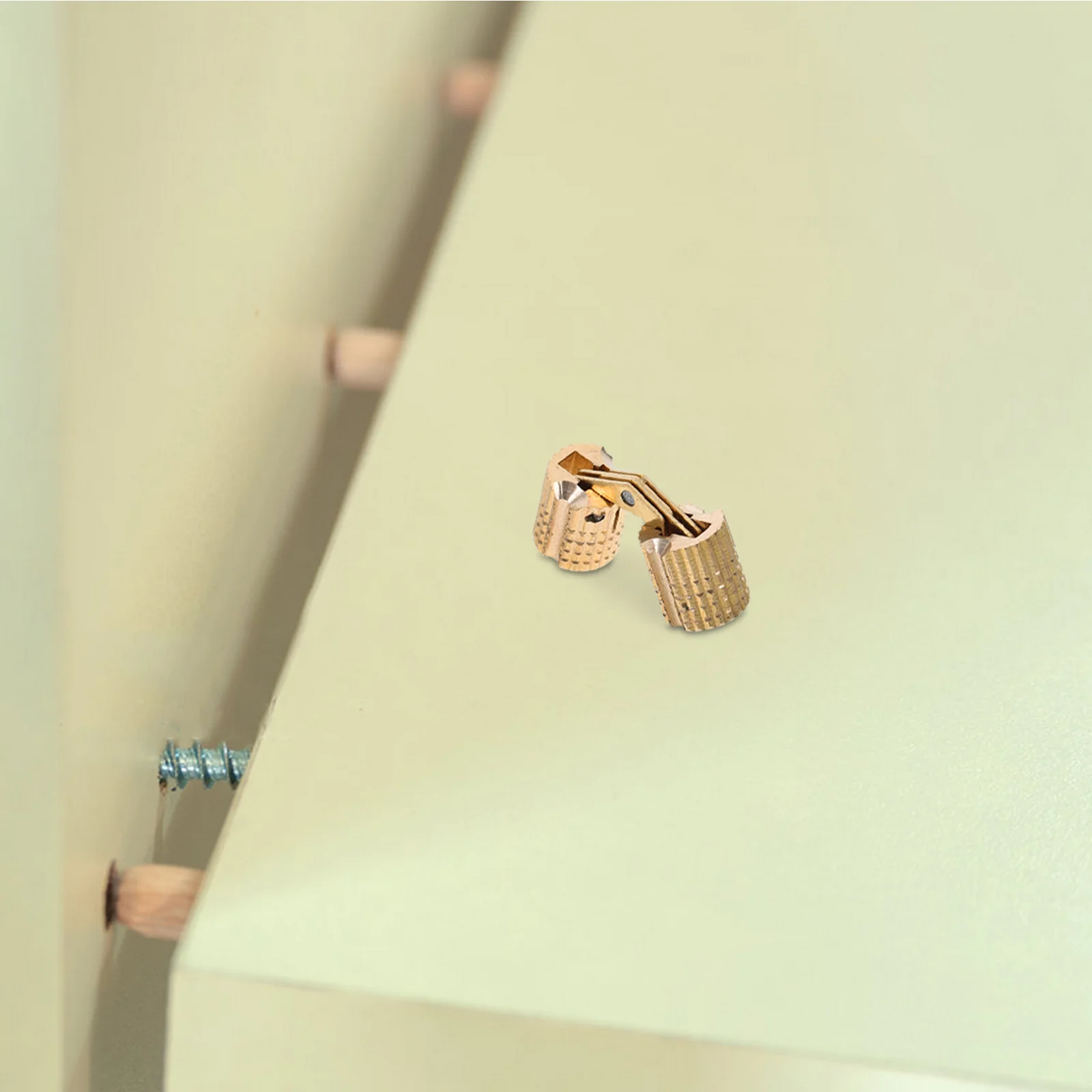 

Invisible Brass Barrel Hinges Hidden Cabinet Cylindrical Furniture Hinge For Diy Wooden Jewelry Box Craft Worktops Mini