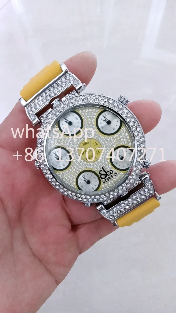 JKCO Czech Leopard Quartz Belt Fashion Couple Large Pan Boys Girls Double-sided Silicone Band Watch