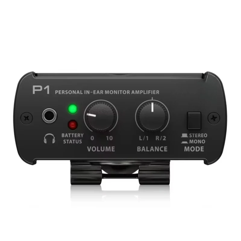 for BEHRINGER p1 In-Ear monitor amplifier dual XLR inputs allow for 2-channel mono and stereo operation