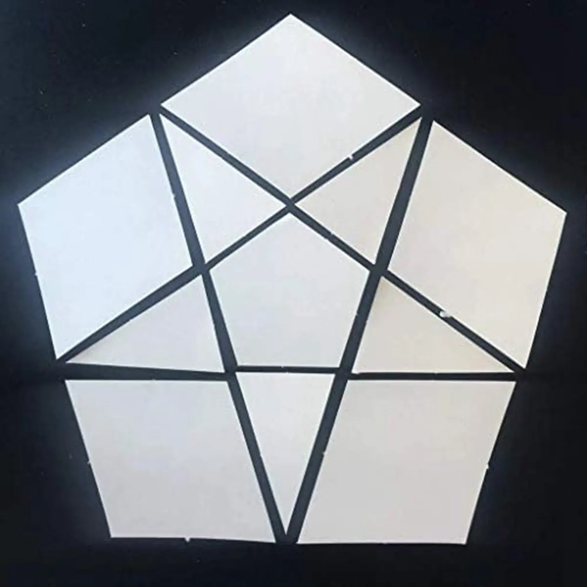 مجموعة من 12 قطعة من قوالب لحاف الورق الإنجليزي المرقعة/الإنجليزية، قالب الخياطة اليدوية أداة خليط مثلثة ماسية-A73M