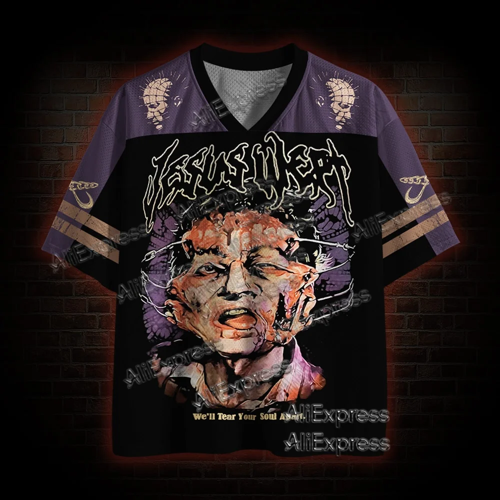 (ZZ) New Dark Series, Street Trendy Quick Drying Mesh Jersey, Sports Breathable Adult V-neck T-shirt, Handsome and Comfortable