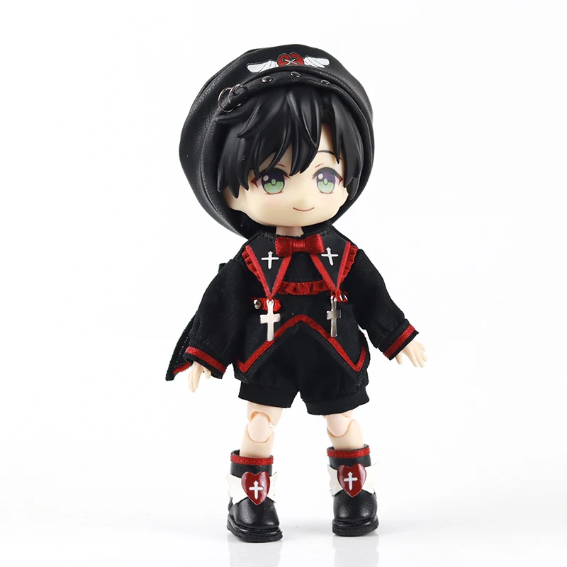 Ob11 Doll Magic Halloween Costume Dark Little Devil Suit Cosplay Demon Angel Doll Clothes For P9, P10, Ymy, Penny, Obitsu11 Doll
