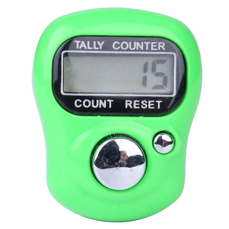 Mini-Fingerzähler, islamische Perle, 5, digitale LEDs, elektronischer Handzählzähler, Clicker-Zählerring