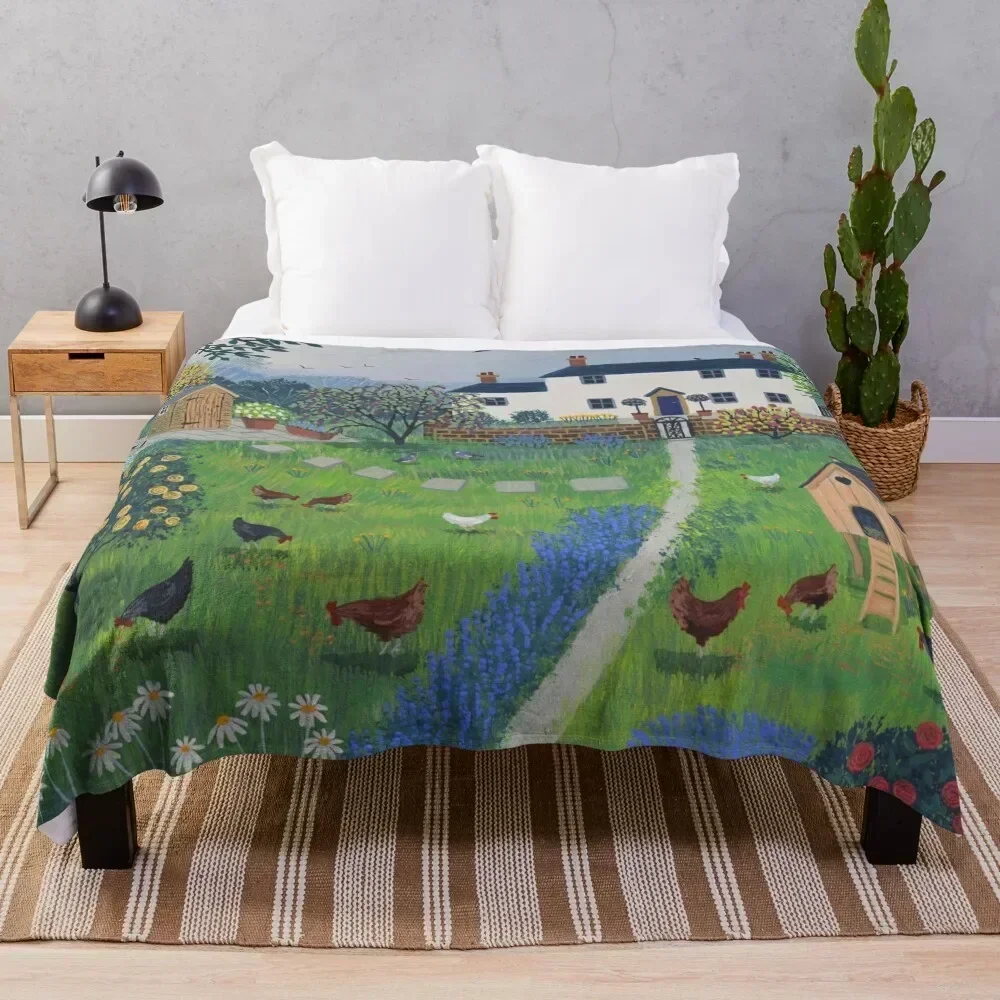 

The Hen House Throw Blanket Warm Comfortable Blanket Gift for Parents Friends