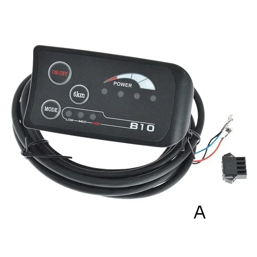 Electric Bicycle 24V/36V/48V 810 LED Speed Control Instrument Power Display Controller Plastic Panel Bicycle Supplies