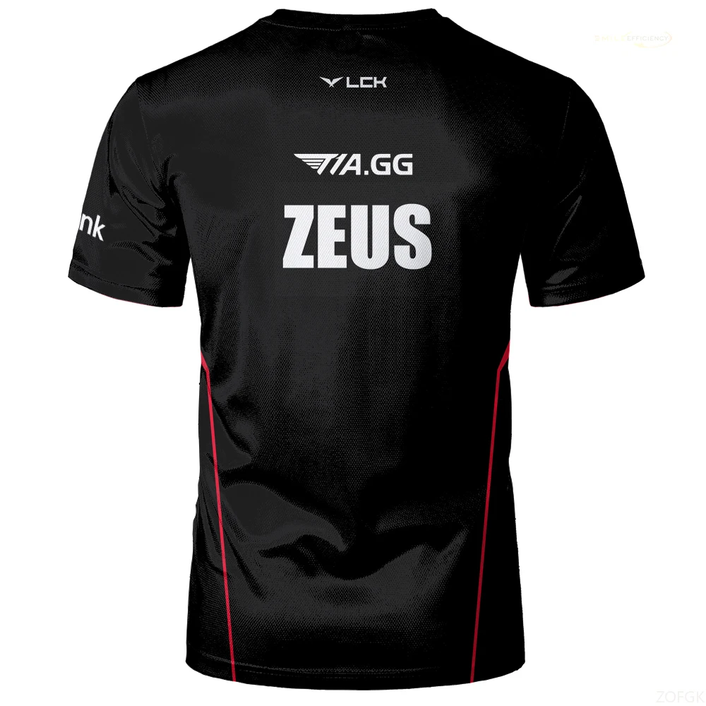 2024 جديد T1 الرياضة الإلكترونية دعم فريق موحد جامعة الأساطير الرياضات الإلكترونية جيرسي تي شيرت الرياضة لعبة فريق الرجال مسابقة الملابس القمم #2