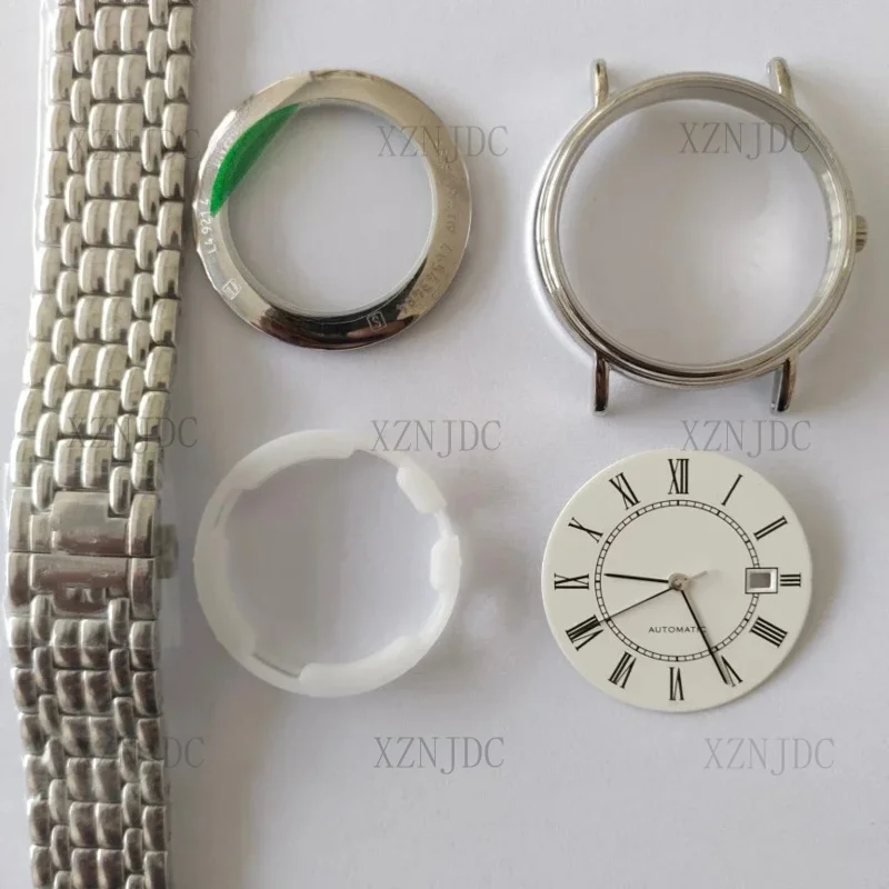 

2892 Movement , Accessories Lang Full Set, Sapphire Mirror, Stainless Steel Case