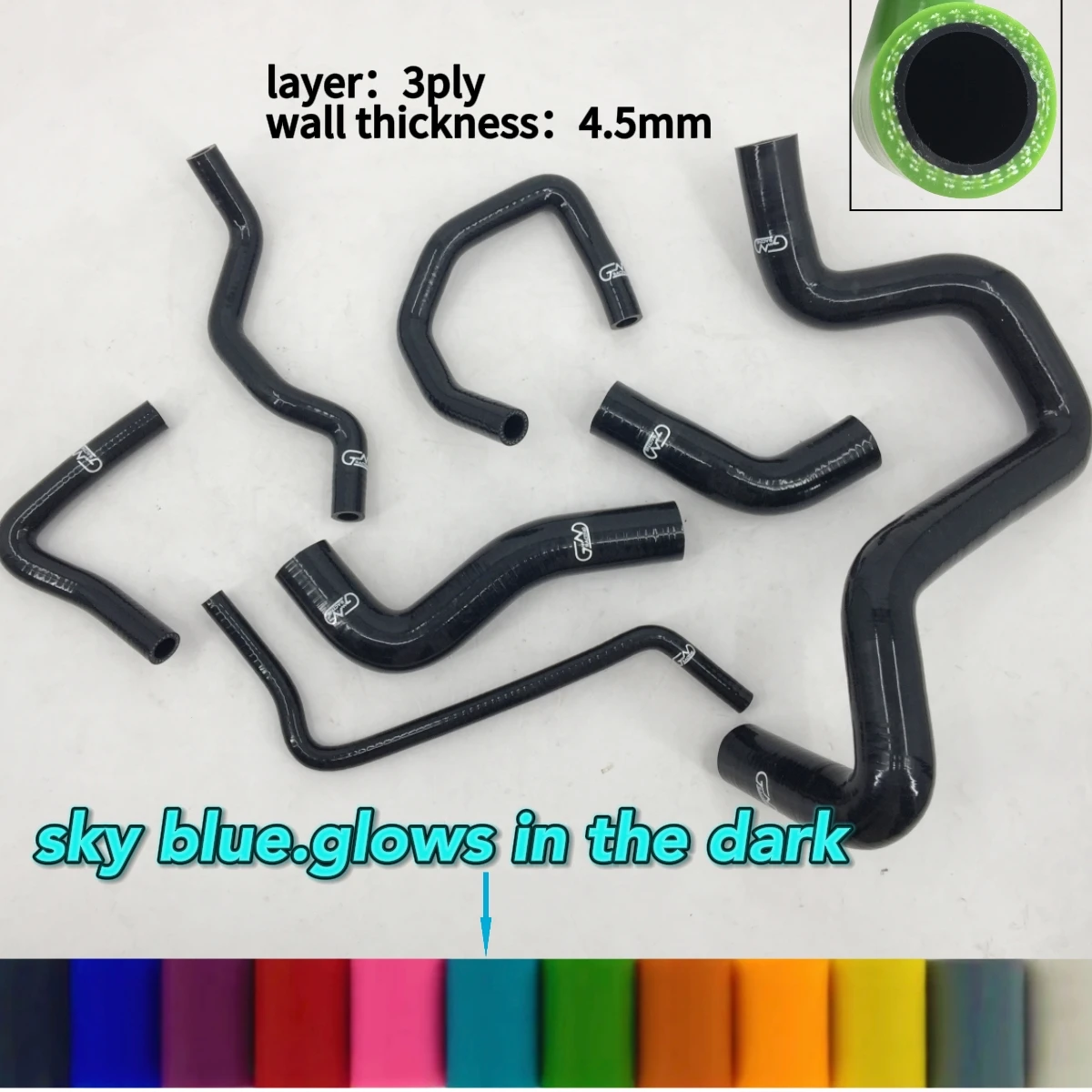 

Silicone coolant Radiator Hose s kit Fit VW MK4 GOLF BORA Jetta 1.8t AUM AUQ