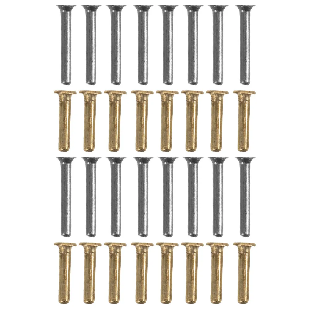 32Pcs Umbrella Bone Connectors High Strength Folding Umbrella Repair Rivet Replacement Pins Tubular Stretcher Parts