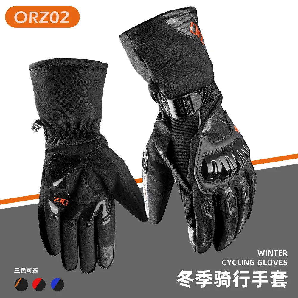 

ORZ motorcycle gloves 100% Waterproof windproof Winter warm Guantes Moto Luvas Touch Screen Motosiklet Eldiveni Protective