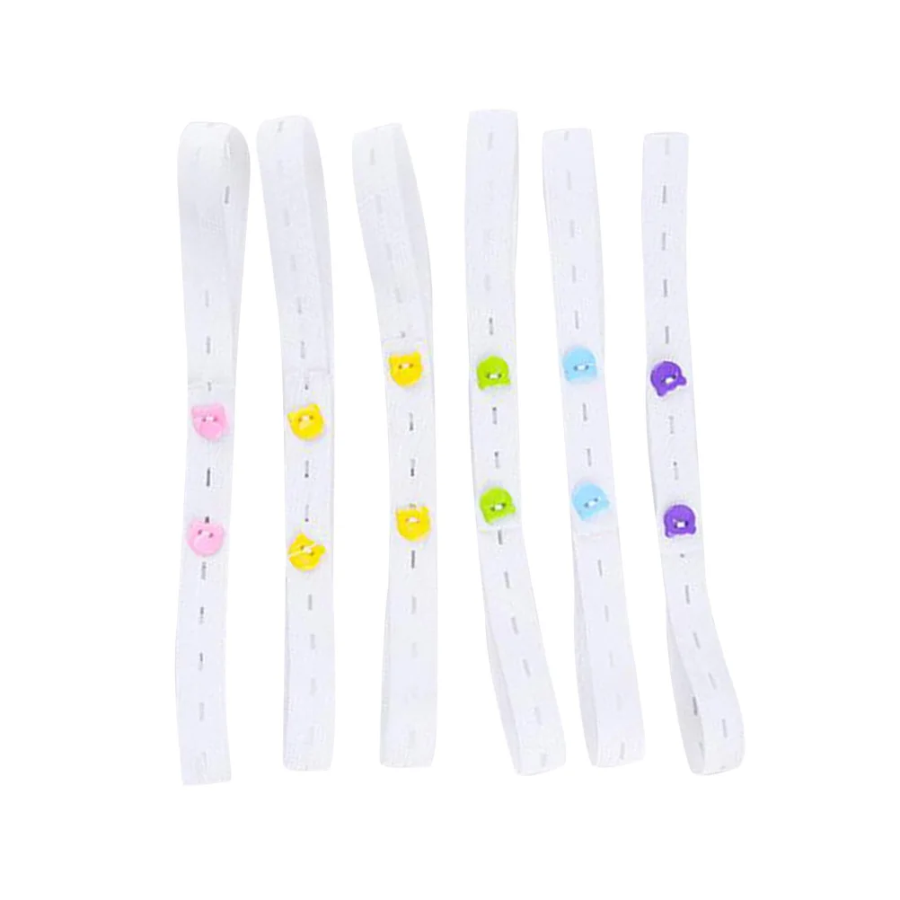 

20pcs Infant Diaper Tape Elastic Strips Nappy Buckle Fasteners Safety Fixing Belt White Adjustable Diaper Straps