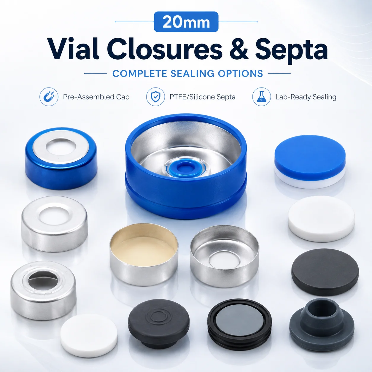 capuchon-a-sertir-de-20-mm-pour-flacons-headspace-de-20-ml-septa-en-silicone-ptfe-capuchon-en-aluminium-couvercle-de-flacon-d'echantillonnage-headspace-pour-autosampler-gc