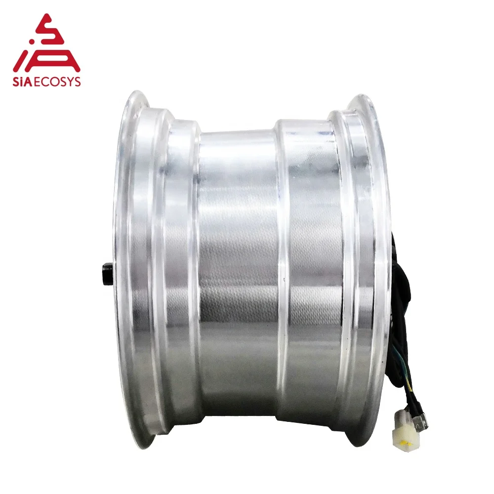 QS Motor 3000W V1.4 40H 48-72V 80-85 KPH High Torque 12x7.5inch DC Electric Motorcycle Motor Super Wide Rim Hub New Condition