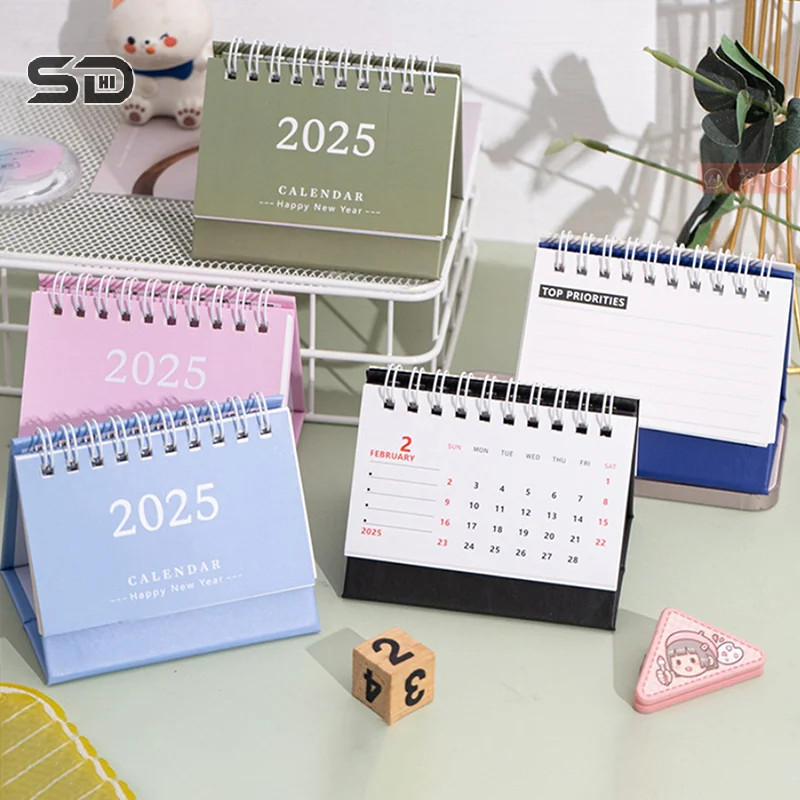 2025 Desk Calendar Yearly Monthly Daily Planner Time Manegement Schedule Organizers To Do List Calendar Books Memo Pad New