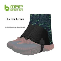 MAP BROTHER Outdoor F1001 Polainas altas para correr, cubrezapatos protectores a prueba de arena para triatlón, maratón, senderismo, reflectantes