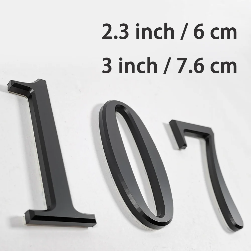 

House Number External Numbers/Letters Self-adhesive Acrylic Numbers Address Sign Large Modern Door Plates Home Outdoor Numbers
