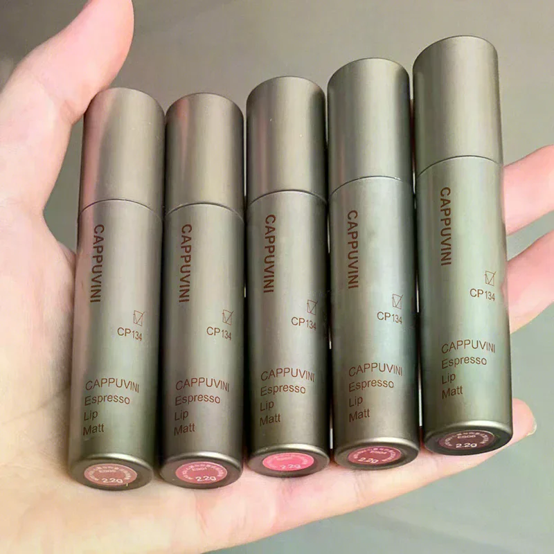 Mini Silver Tube Single Velvet Matte Mist Lip Gloss Waterproof Non-Stick Cup Lip Glaze Smudge Proof Not Fade Liquid Lipstick