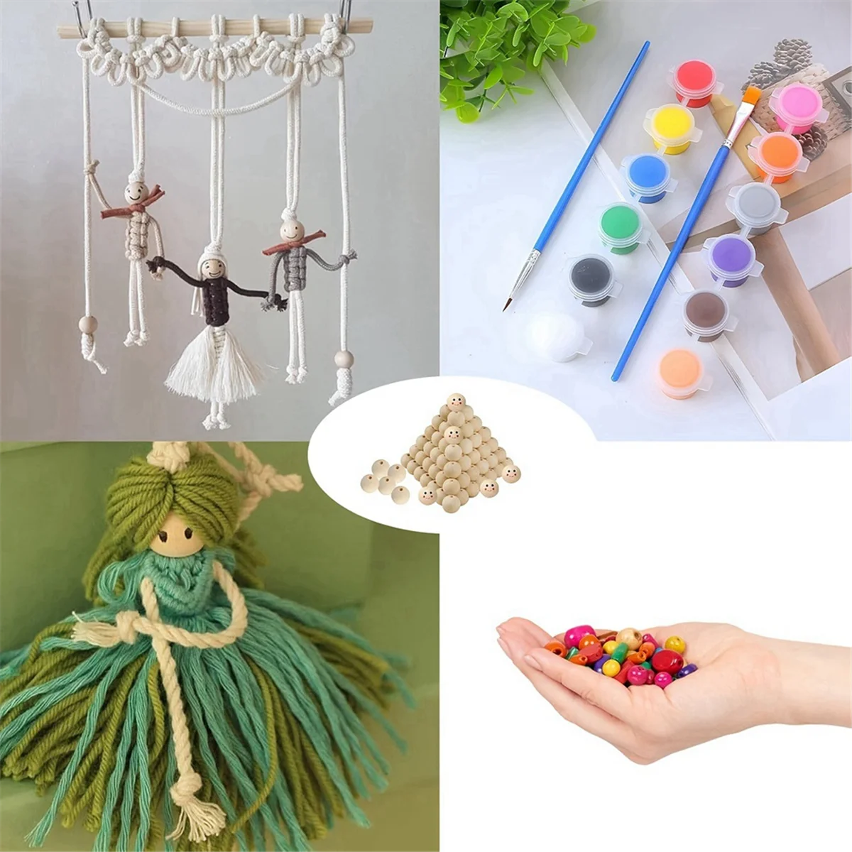 AA25 1 комплект деревянных бусин для граффити, деревянные бусины с улыбкой на лице, деревянная прокладка с принтом, деревянная для изготовления ювелирных изделий своими руками