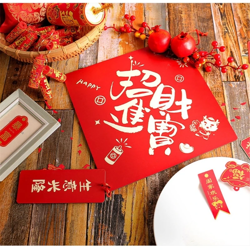 Festive Symbol Pendant 2024 Spring Festival Home Fu Decor for Traditional Decor